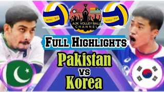 Pakistan VS Korea VolleyBall Match Full Highlights.