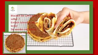 Wie man kocht. kochidee Lahmacun türkische Pizza. Rezept in wenigen Minuten schnell & lecker.