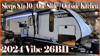 2024 Vibe 26bh Travel Trailer with bunks at Couchs RV Nation - RV Review Tour