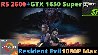 Ryzen 5 2600 GTX 1650 Super 1080P Ultra Settings in 2020 | FPS Benchmark | Resident Evil 3 (Demo)