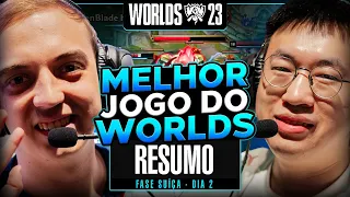 RESUMO: WORLDS 2023 | DISPUTADO ATÉ O FIM | Fase Suíça DIA 2