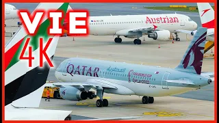 Vienna Airport Plane Spotting 2 HOURS - 4K