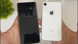 Samsung Galaxy S10 plus VS Iphone XR ||Speed Test Comparison