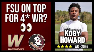 Four-star WR Koby Howard still has FSU on top | FSU Football Recruiting | Warchant TV #FSU