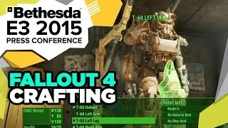 Fallout 4 Crafting Gameplay Madness - E3 2015 Bethesda Press Conference