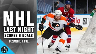 NHL Last Night: All 59 Goals and Scores on december 16, 2021: