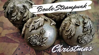 Boules de Noël métallique steampunk