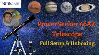 Celestron PowerSeeker 60AZ Refractor Telescope Hindi Review # Celestron 21041 60mm Telescope