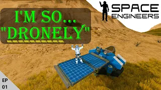 Surviving With Drones S2E01 - Space Engineers