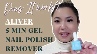 Aliver Gel Nail Polish Remover Review and Demo - Does it work??