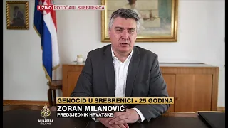 Milanović: Svijet zna ko je počinio genocid u Srebrenici