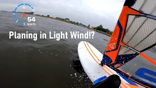 How to plane while windsurfing in really light wind?!