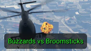 More Buzzards vs MKII Broomsticks in GTA Online