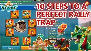 Build A Perfect Rally Trap In 10 Easy Steps! Complete Rally Trap Build Guide! Lords Mobile.