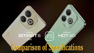 Infinix Smart 8 Plus vs. Infinix Hot 40i: A Comparison of Specifications