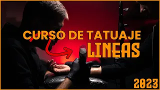 Como hacer líneas. APRENDER A TATUAR, todos los pasos. Curso TATUAJE GRATIS 03✅