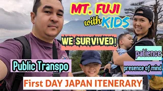 TRIP to JAPAN (Part 1) | Mt. Fuji Trip with kids | 1-day itinerary from Tokyo to Osaka with TIPS