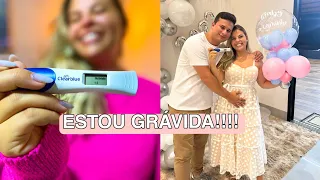 ESTOU GRÁVIDA!!! DESCOBRINDO A GRAVIDEZ ANTES DO ATRASO + CONTANDO A GRAVIDEZ PARA O MARIDO 🤰🏼