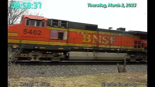 3/2/23 BNSF Mendota Sub Trains w/ Creepy K5HLA, Executive MACs, KCSM, CN M-2 Leaders