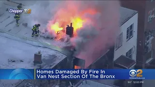 4 homes damaged in Bronx fire