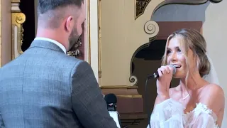 Braut singt auf eigener Hochzeit für ihren Bräutigam - Helene Fischer - Alles von mir (Cover)