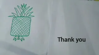 Pineapple hand drawing