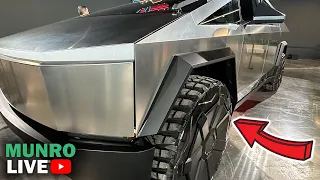 A peek under the Tesla Cybertruck! 👀