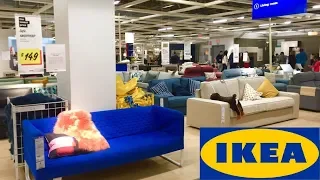 IKEA SOFAS COUCHES FURNITURE HOME DECOR SHOP WITH ME SHOPPING STORE WALK THROUGH 4K