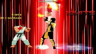 TM's random mugen battle Sub Zero/Scorpion vs Ryu/Ken