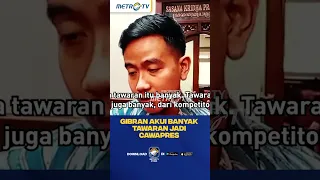 Gibran Akui Banyak Tawaran Jadi Cawapres #shorts