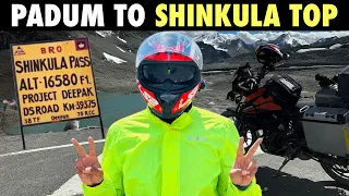 finally PADUM se SHINKULA TOP ki khatarnak RIDE kar li | LADAKH-ZANSKAR Ride ENDS | Day-9-Part-2