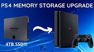 Let's put a 4TB SSD in a PS4 - Hard Drive Replacement / How to Upgrade PS4 HDD