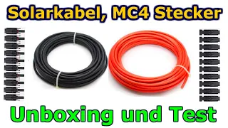 #Unboxing #Solarkabel, MC 4 #Stecker #MC4 für #Solaranlage #Solar Kabel #Letyshops #Cashback