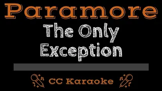 Paramore • The Only Exception (CC) [Karaoke Instrumental Lyrics]