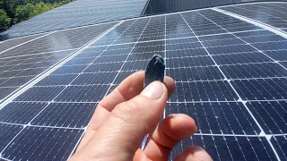 Окупаемость через 2 года / Grid-tie (сетевая) солнечная станция 13,5 кВт / Загрязнение панелей