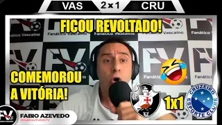 REAÇÕES DO FÁBIO AZEVEDO - VASCO 1x1 CRUZEIRO - GOL ANULADO NO FINAL!