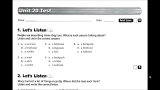 |Test| Luyện Nghe Tiếng Anh Cơ Bản - Basic Tactics for Listening (Test 19 ~21)