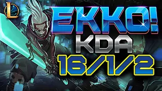 EKKO MID FULL GAMEPLAY | HOW TO SNOWBALL AND CARRY as EKKO enjoy the show! HD | lets get to 100 subs