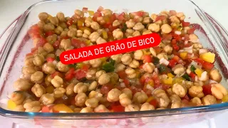 SALADA DE GRÃO DE BICO  EM 15 MINUTOS #sandrinhanacozinha #saladadegraodebico