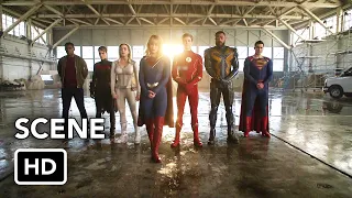 DCTV Crisis on Infinite Earths Crossover "Justice League" Scene (HD) Hall of Justice