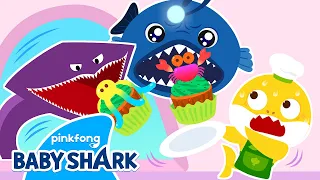 [NEW🍰] Sweet Cakes for Our Spooky Customers! | Baby Shark Cook Story | Baby Shark Official