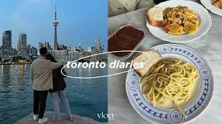 toronto diaries | queuing for pasta, playing tennis, hong kong taxi, best skyline view of toronto