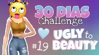 UGLY TO BEAUTY CHALLENGE 💅 30 DIAS CREANDO SIMS 🥀 #19 Sims 4 CAS || Belen Simffer