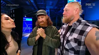 Brock lesnar and sami Zayn Backstage segment wwe smackdown December 3,2021