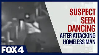 Woman seen dancing after attacking homeless man now in custody, Dallas police say