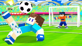 VIREI JOGADOR DE FUTEBOL POR 1 DIA PRA HUMILHAR MEU AMIGO NO MINECRAFT!!