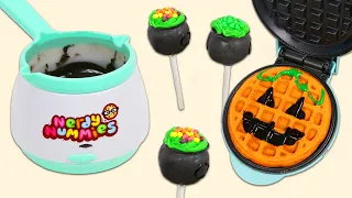 How to Make Halloween Candy Cauldron Cake Pops & Jack O Lantern Waffles | Fun & Easy DIY Desserts!