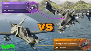 CH-1 Vs Pan Spatial Dragon Wing | Helicopter Comparison | Modern Warships