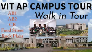 VIT AP Campus Tour: Exploring Classrooms, Rock Plaza, and Food Street