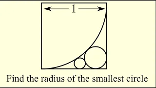 Geometry Problem: Find the Radius of the Smallest Circle.